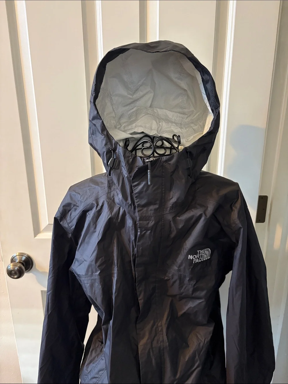 The North Face  Black Hooded Raincoat/Mens XS